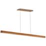 2_Modern Forms Drift 84" Wide Walnut LED Kitchen Island Light Pendant