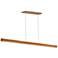 Modern Forms Drift 84" Wide Walnut LED Kitchen Island Light Pendant