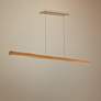 1_Modern Forms Drift 84" Wide Walnut LED Kitchen Island Light Pendant