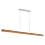 3_Modern Forms Drift 84" Wide Walnut LED Kitchen Island Light Pendant more views