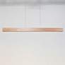 4_Modern Forms Drift 84" Wide Walnut LED Kitchen Island Light Pendant more views
