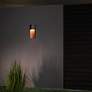 7_Modern Forms Dusk 14" Dark Walnut and Black LED Outdoor Wall Light more views