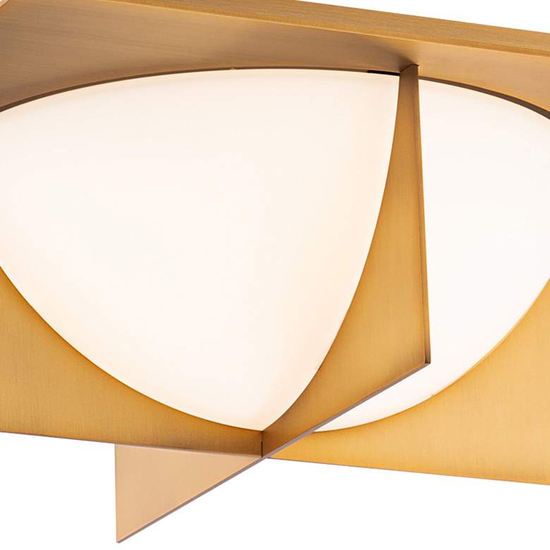 Image 2 Modern Forms Echelon 14" Wide Aged Brass LED Ceiling Light more views
