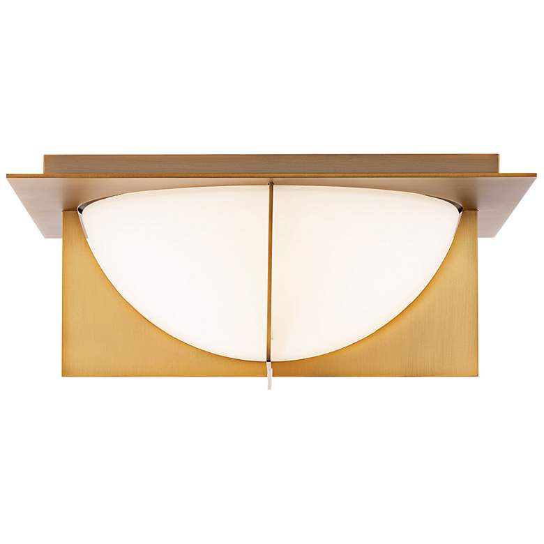 Image 3 Modern Forms Echelon 14" Wide Aged Brass LED Ceiling Light more views