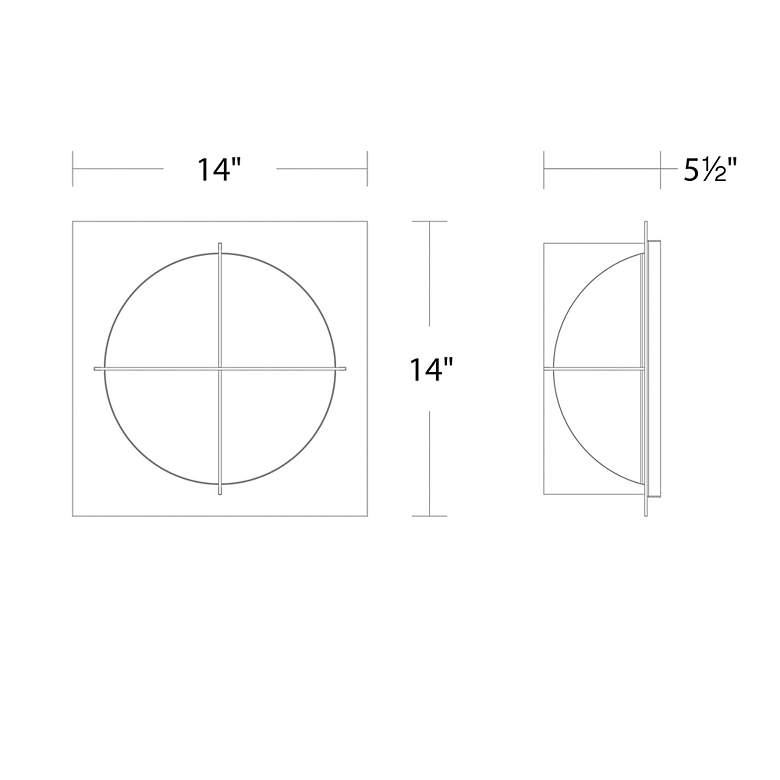 Image 7 Modern Forms Echelon 14" Wide Aged Brass LED Ceiling Light more views