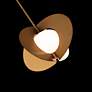 Thumbnail4 of Modern Forms Echelon 24" Wide Brass and White Glass Oval Pendant more views