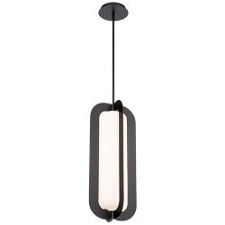 Modern Forms Echelon 9" Wide Black LED Mini Pendant