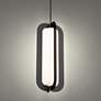 1_Modern Forms Echelon 9" Wide Black LED Mini Pendant