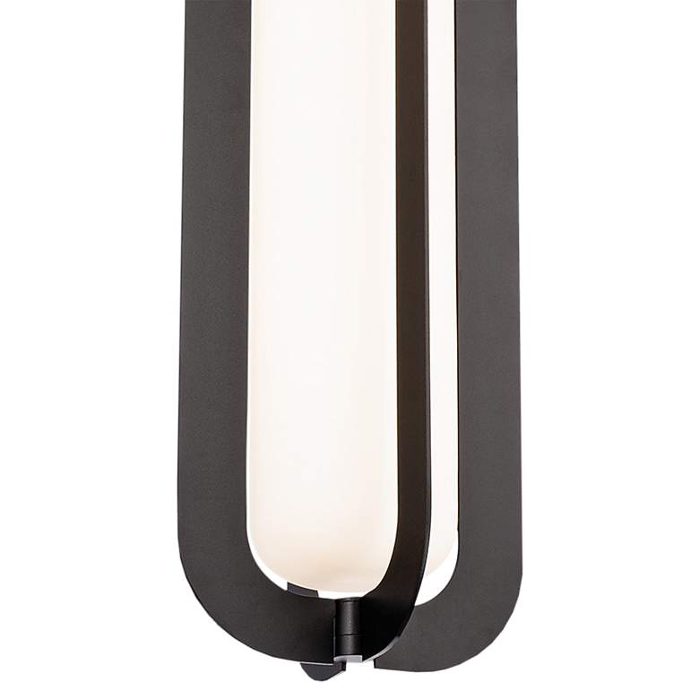 Image 3 Modern Forms Echelon 9" Wide Black LED Mini Pendant more views