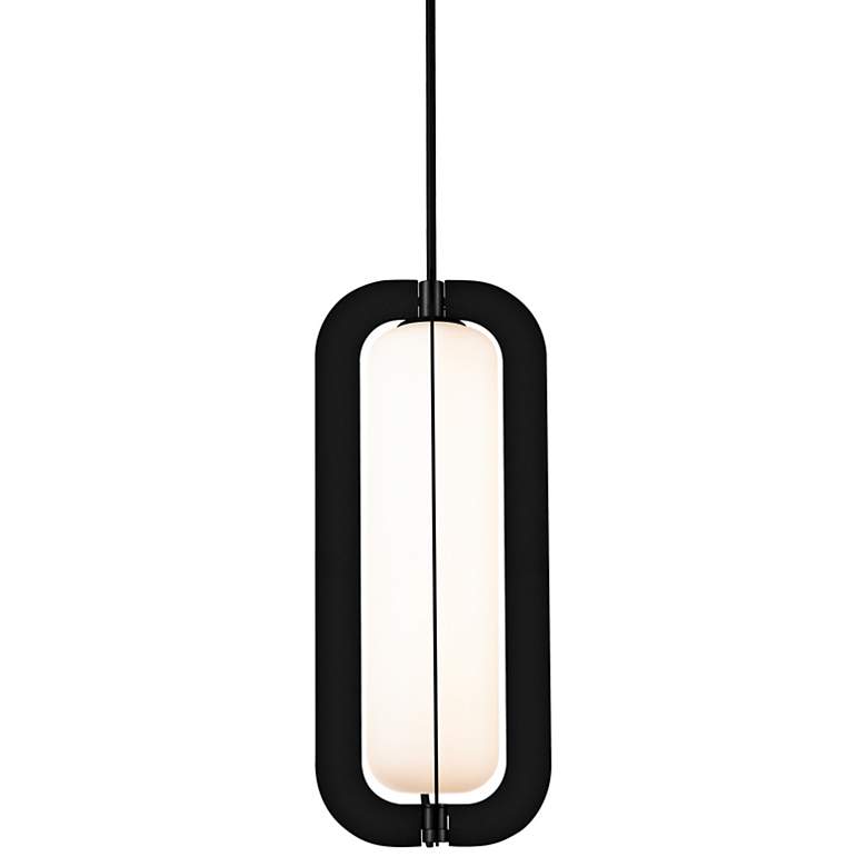 Image 4 Modern Forms Echelon 9" Wide Black LED Mini Pendant more views