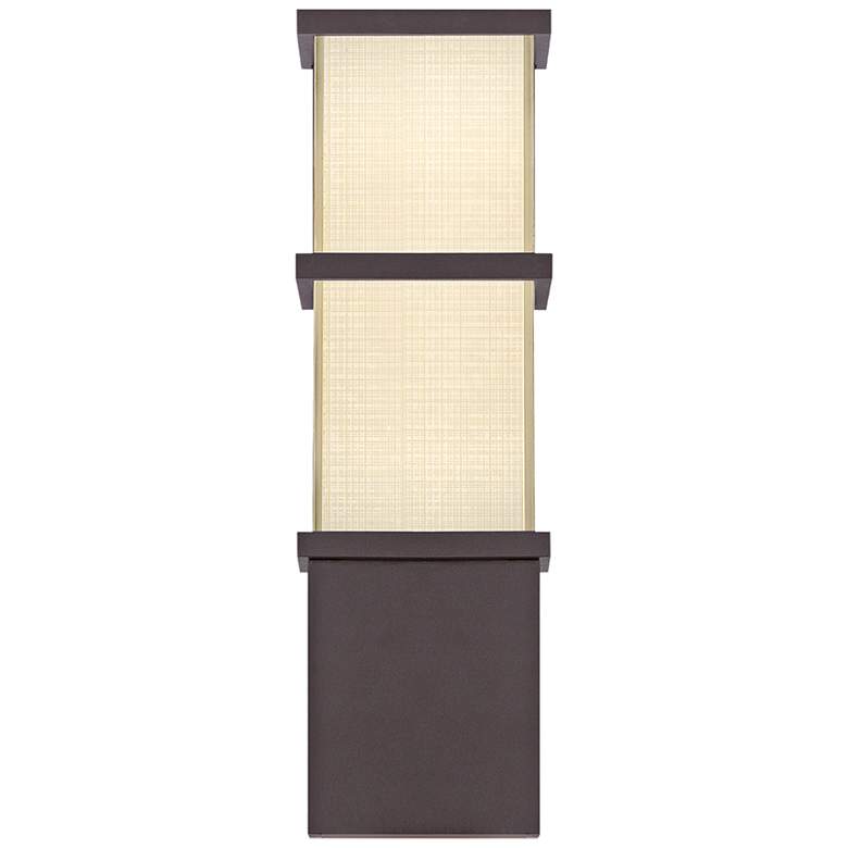 Image 1 Modern Forms Elevation 16"H Bronze LED Outdoor Wall Light