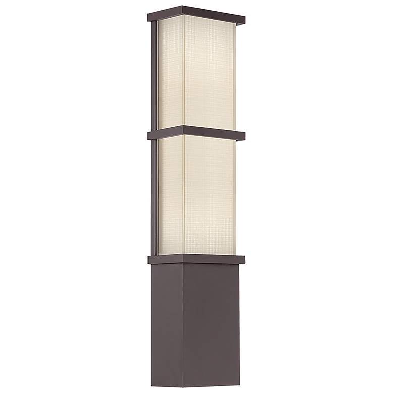 Image 1 Modern Forms Elevation 22"H Bronze LED Outdoor Wall Light