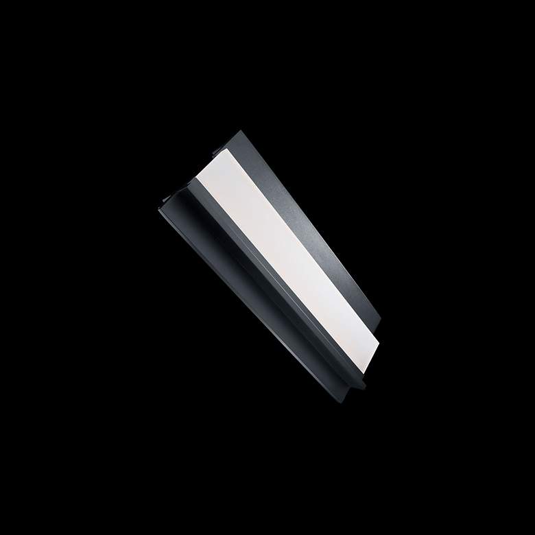 Image 3 Modern Forms Enigma 18" High Black LED Outdoor Wall Light more views