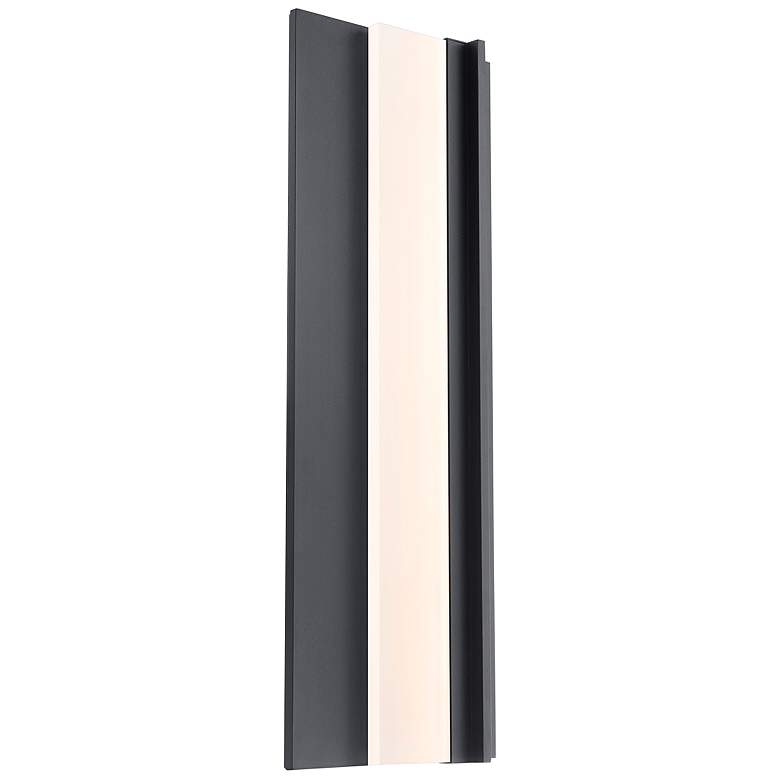 Image 1 Modern Forms Enigma 27" High Black Modern LED Outdoor Wall Light