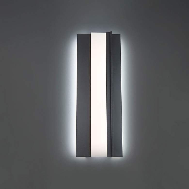 Modern Forms Enigma 27&quot; High Black Modern LED Outdoor Wall Light more views