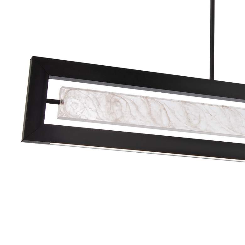 Image 4 Modern Forms Equilibrium 48" Wide Black LED Island Pendant more views