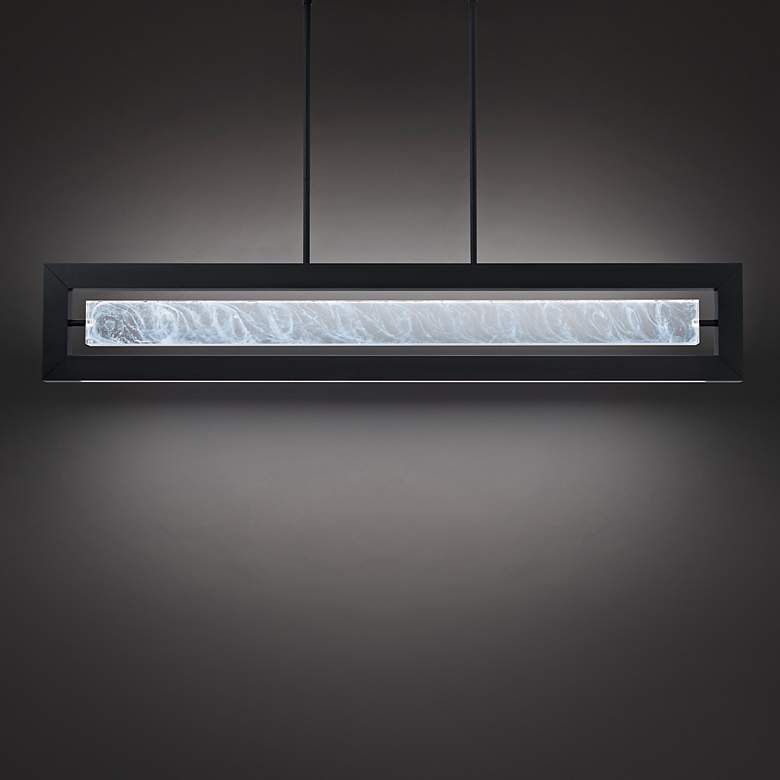 Image 6 Modern Forms Equilibrium 48" Wide Black LED Island Pendant more views