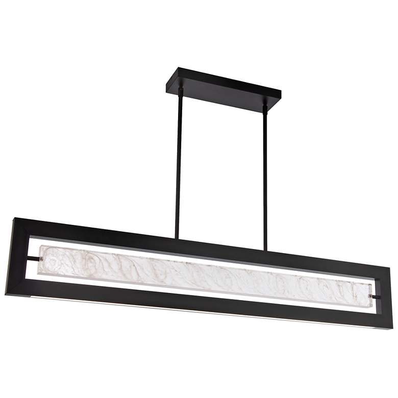 Image 7 Modern Forms Equilibrium 48" Wide Black LED Island Pendant more views