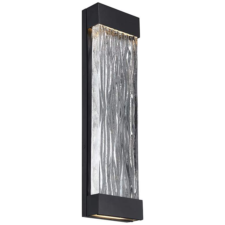 Image 2 Modern Forms Fathom 22 inch High 1-Light Black LED Outdoor Wall Light
