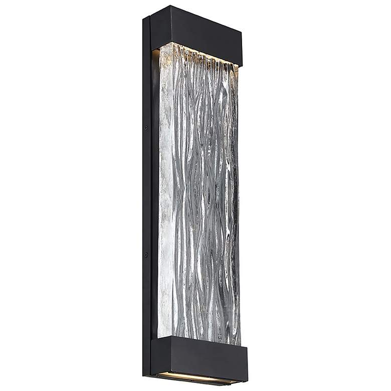 Image 1 Modern Forms Fathom 22 inch High 1-Light Black LED Outdoor Wall Light