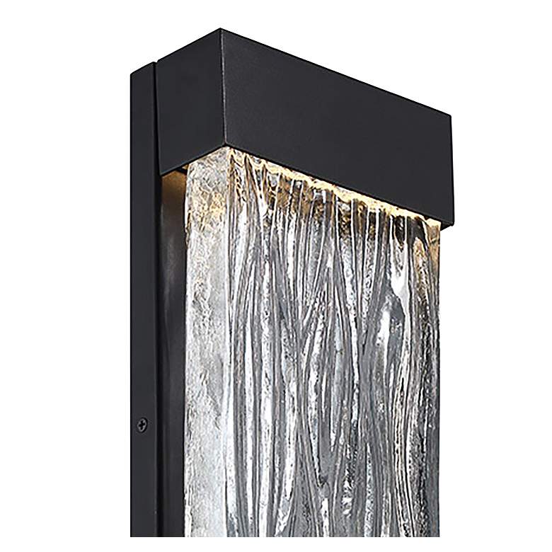 Image 2 Modern Forms Fathom 22 inch High 1-Light Black LED Outdoor Wall Light more views