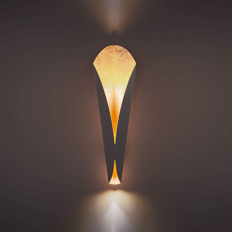 Image 1 Modern Forms Fleur 22" High Bronze LED Wall Sconce