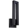 Modern Forms Forq 18" High Black LED Outdoor Wall Light
