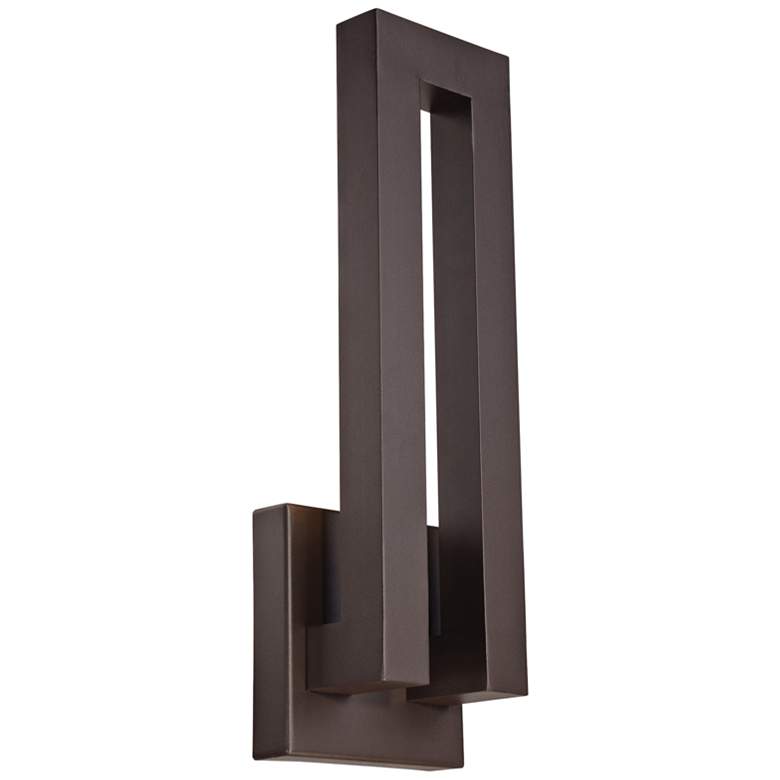 Image 1 Modern Forms Forq 18 inch High Bronze LED Outdoor Wall Light