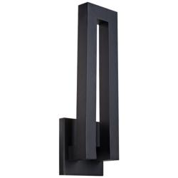 Modern Forms Forq 24&quot; High Black LED Outdoor Wall Light