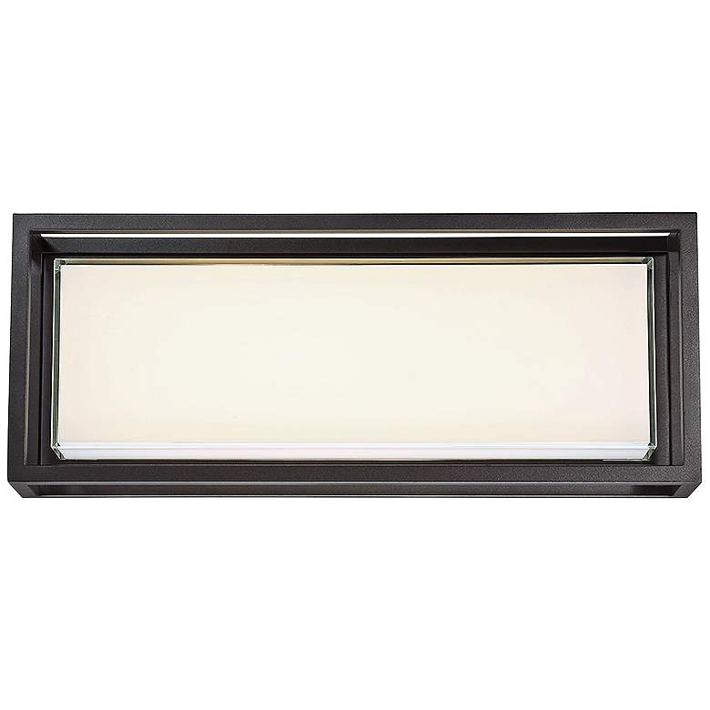 Image 2 Modern Forms Framed 10" High Bronze LED Outdoor Wall Light more views