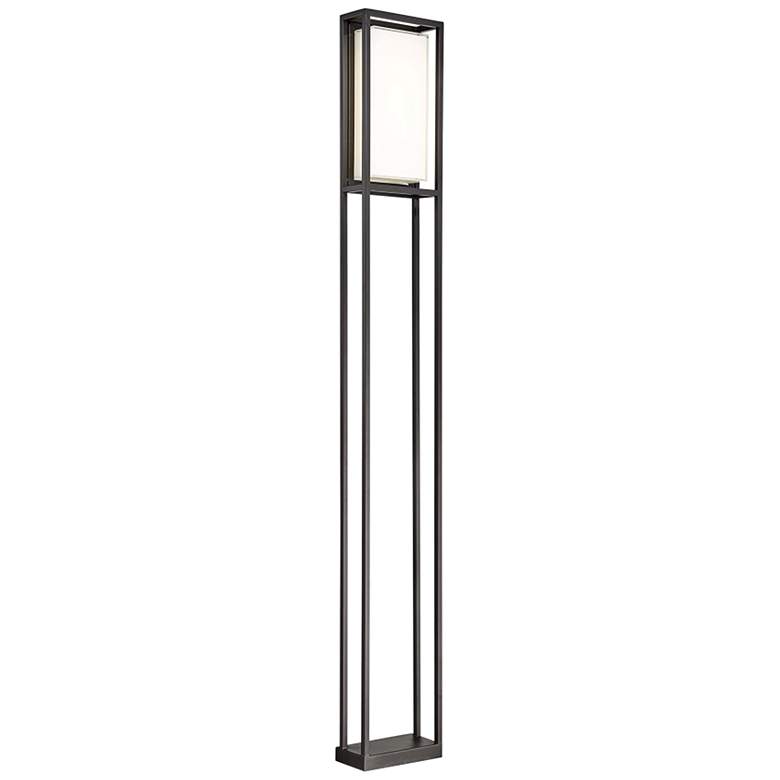 Image 1 Modern Forms Framed 60" High Bronze LED Outdoor Wall Light