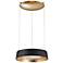 Modern Forms Gilt 18" Wide Gold Leaf LED Ring Pendant Light