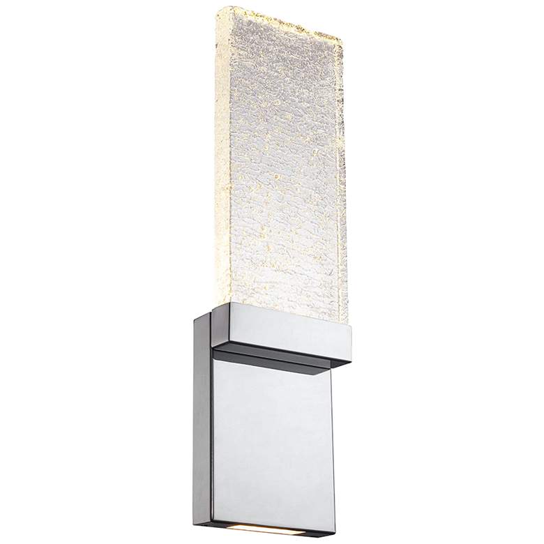 Image 1 Modern Forms Glacier 21" High Chrome LED Wall Sconce