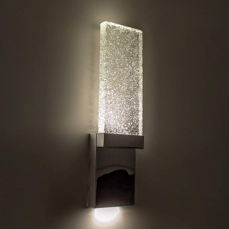 Image 3 Modern Forms Glacier 21" High Chrome LED Wall Sconce more views