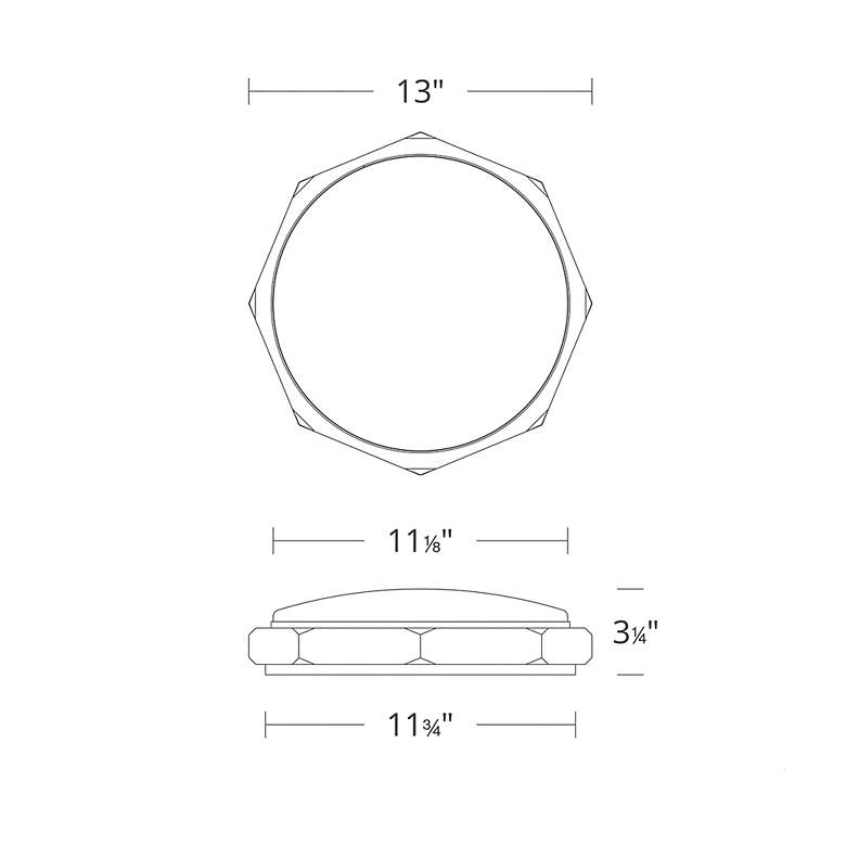 Image 3 Modern Forms Grommet 13" Wide Aged Brass LED Ceiling Light more views