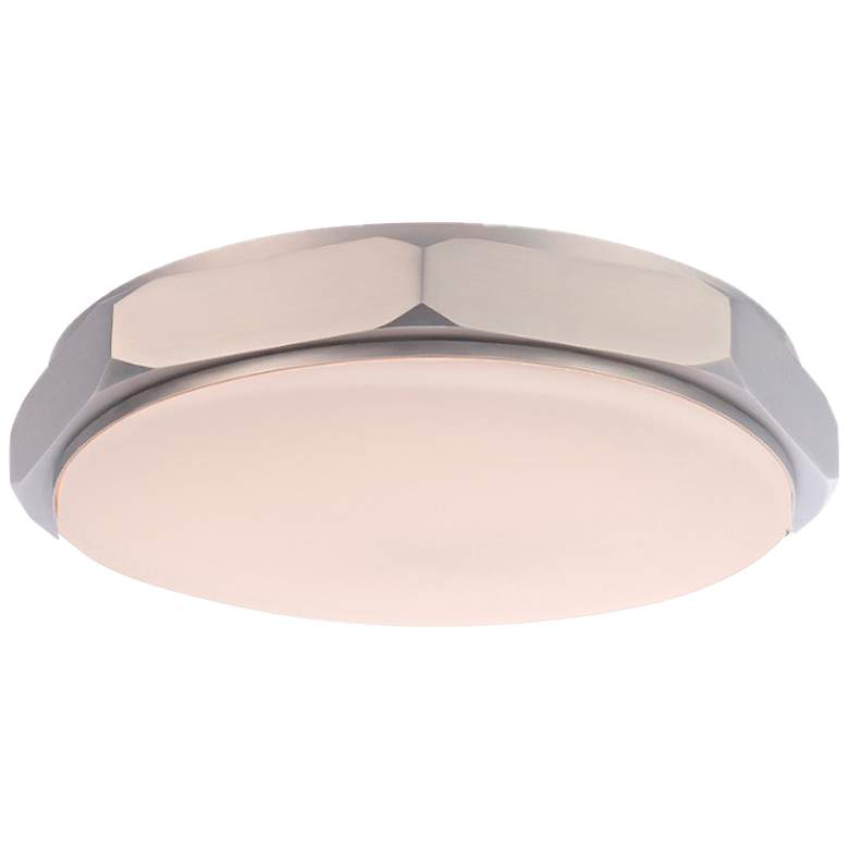 Image 1 Modern Forms Grommet 13"W Brushed Nickel LED Ceiling Light
