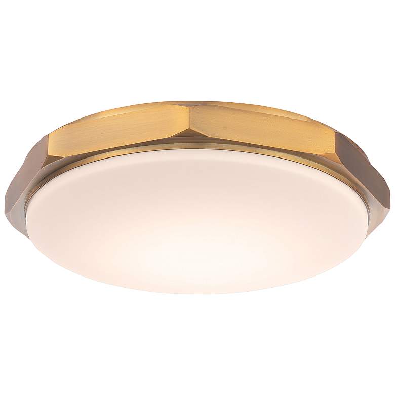 Image 2 Modern Forms Grommet 16" Wide Aged Brass LED Ceiling Light