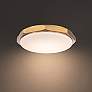 1_Modern Forms Grommet 16" Wide Aged Brass LED Ceiling Light