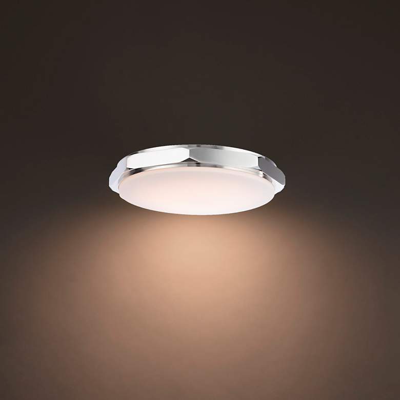Image 3 Modern Forms Grommet 16"W Polished Nickel LED Ceiling Light more views