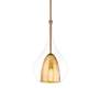 2_Modern Forms Helios 17 1/4" Modern Aged Brass and Glass Small Pendant more views