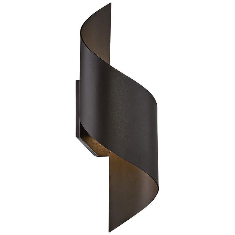 Image 1 Modern Forms Helix 17 inch High Bronze LED Outdoor Wall Light