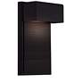 1_Modern Forms Hiline 12" High Black LED Outdoor Wall Light