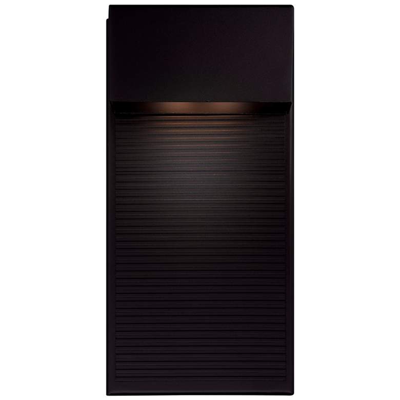 Image 2 Modern Forms Hiline 12" High Black LED Outdoor Wall Light more views