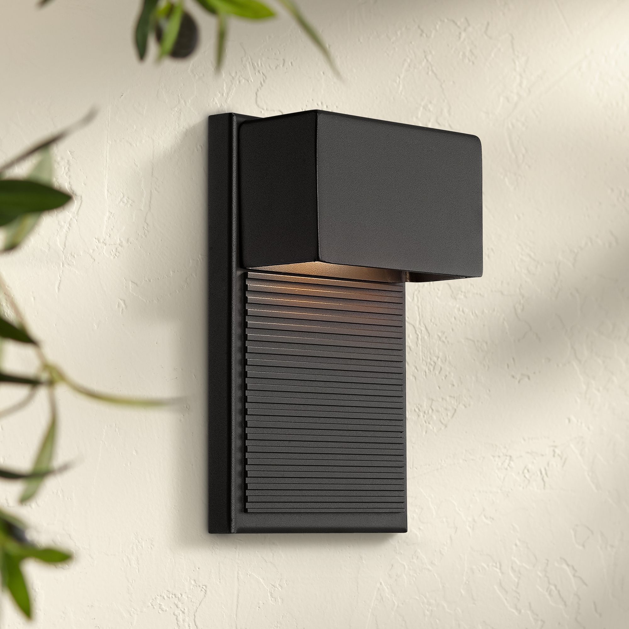 Black exterior deals lights modern