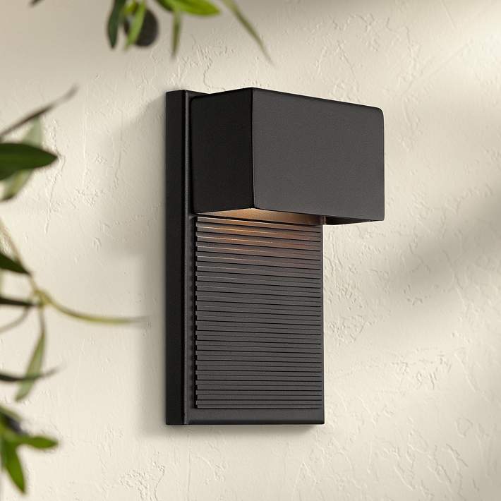 margen skranke åbenbaring Modern Forms Hiline Black 8" High Dark Sky Modern LED Outdoor Light -  #59E17 | Lamps Plus