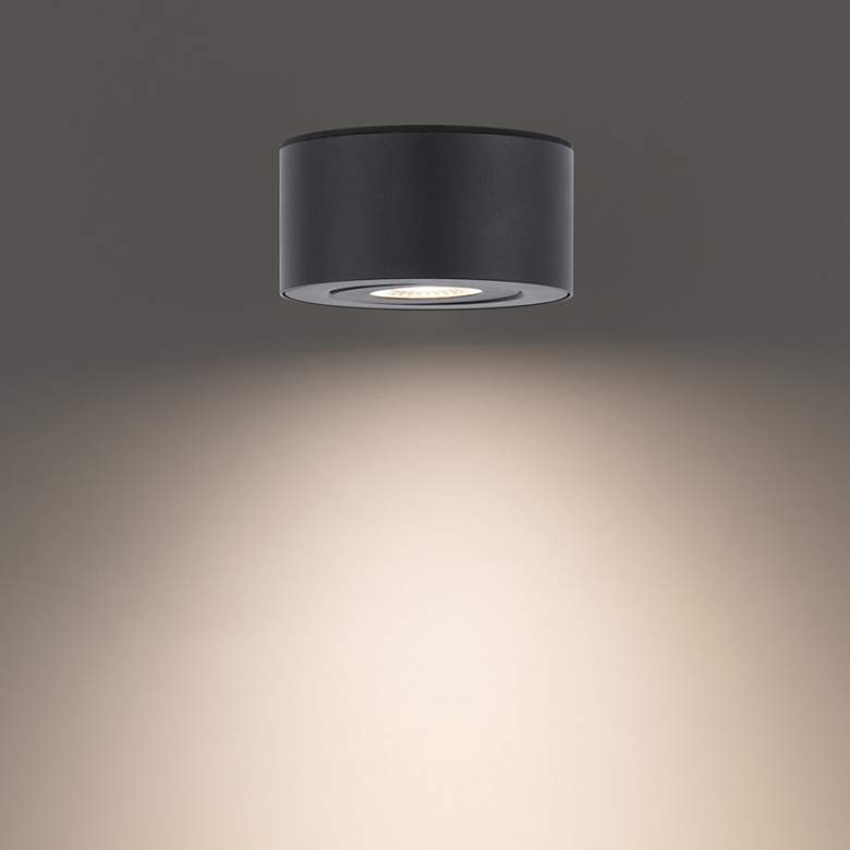 Image 1 Modern Forms I Spy 5" Wide Black LED Outdoor Ceiling Light