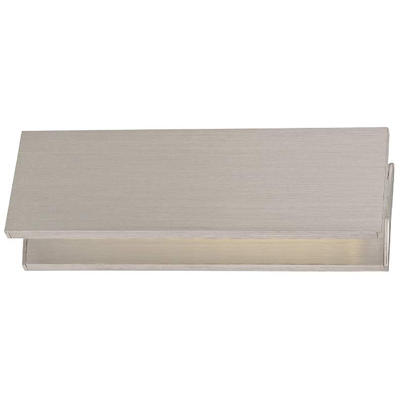 Image 1 Modern Forms Ibeam 14" High Brushed Aluminum LED Wall Sconce