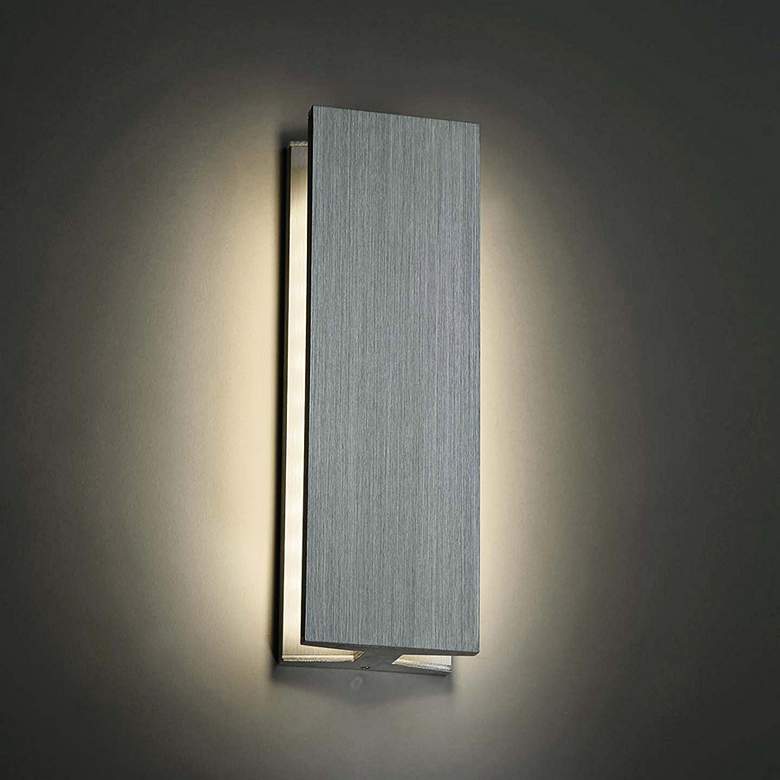 Image 2 Modern Forms Ibeam 14 inch High Brushed Aluminum LED Wall Sconce more views