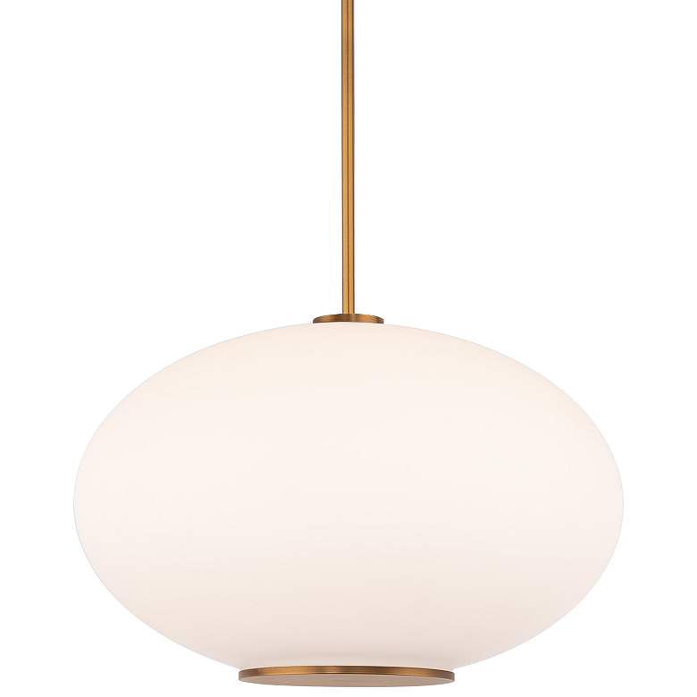 Image 1 Modern Forms Illusion 16" Wide Aged Brass LED Pendant Light