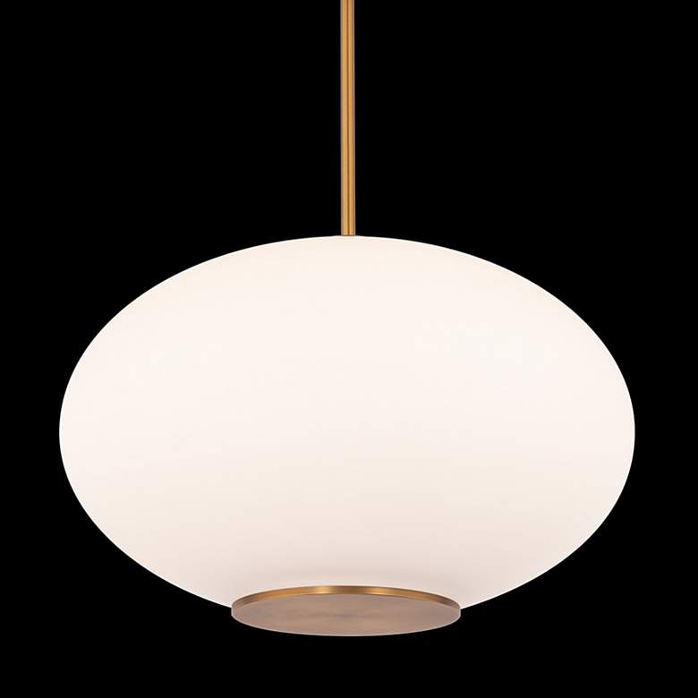 Image 3 Modern Forms Illusion 16" Wide Aged Brass LED Pendant Light more views